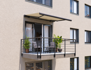 AWN_MA_EU_ANT_2015_BEG_01 — Tenda da sole 2 × 1,5 m, montaggio a parete su balcone